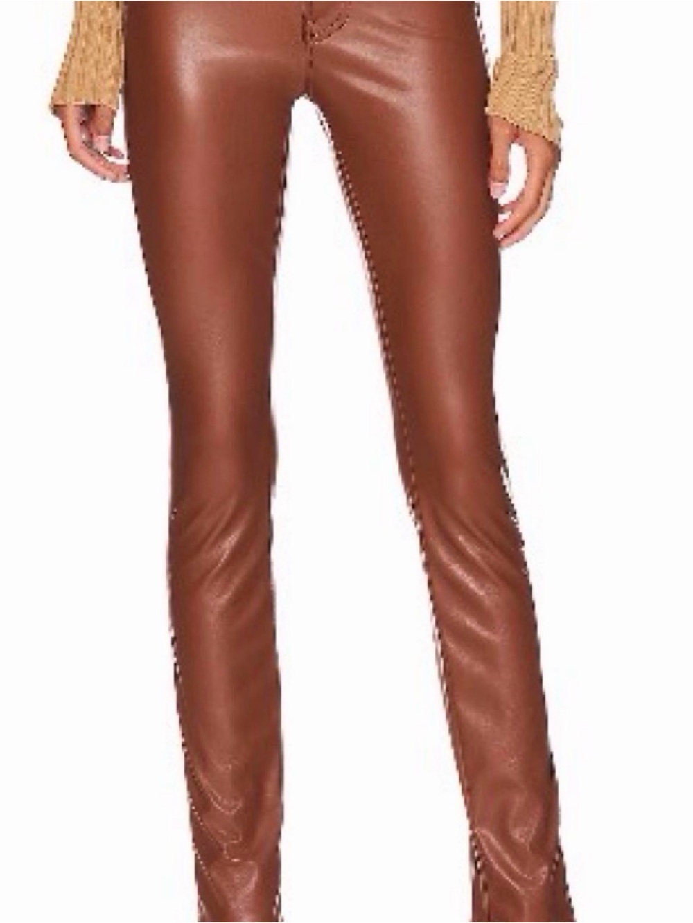 Mother High Waisted Rail Skimp in Fair Brown
